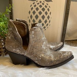 Ariat Metallic Snake Print Bootie 8.5